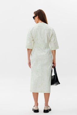 Платье NIKVA н491-3 яблоко штрихи  фото 5