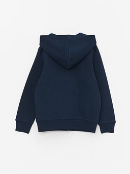 Kap??onlu Spiderman Bask?l? Uzun Kollu Erkek ?ocuk Fermuarl? Sweatshirt ve E?ofman Alt? - Waikiki фото 3