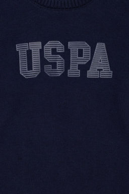 U. S. Polo Assn Темно-синий трикотажный свитер с круглым вырезом для мальчика - U.s. polo assn фото 4