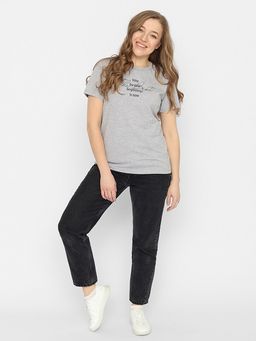 CRB wear/FSMW 60255-11 Футболка женская,светло-серый меланж/Ex.Cherubino  фото 2