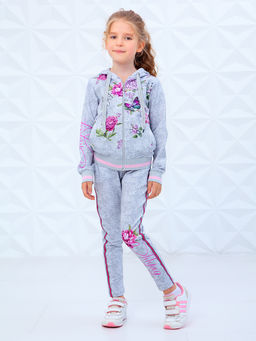 Толстовка на молнии "Валери",серый