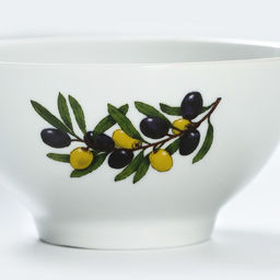 Цена за 2 шт. Пиала Дулевский фарфор «Оливки», 350 мл, d=12.5 см, белая