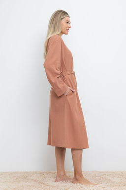 Халат Very Neat Е 50014/24 вафельный коричневый  фото 4