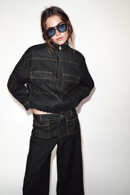 HIGH-NECK PUFFER BOMBER JACKET - Zara фото 10