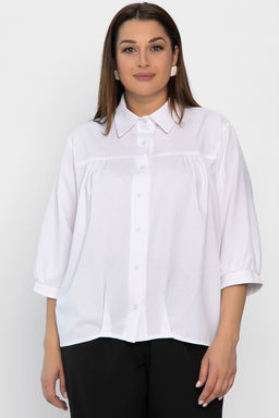 Рубашка Кира (белая) Б14222-4М - Lt collection фото 2