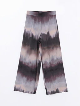 Beli Lastikli Desenli Kad?n Pantolon