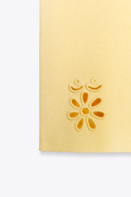 CUTWORK EMBROIDERY KNIT TOP - Zara фото 5