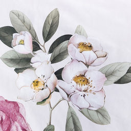 Постельное бельё Этель 2 сп Bloom 175*215 см, 200*217см, 50*70+3см -2 шт, мако-сатин  фото 5