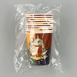 Цена за 10 шт. Стакан одноразовый бумажный «Волшебный мир», 250 мл, однослойный