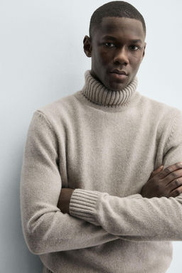 WOOL BLEND HIGH NECK JUMPER - Zara фото 5