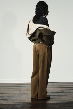 LOW-RISE CHINO TROUSERS