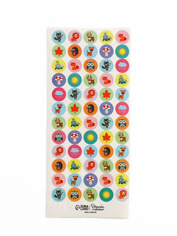 Цена за 3 шт. Наклейки детские оценки «Животные», 7×16 см, 10 листов