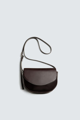 LEATHER CROSSBODY BAG - Zara фото 3