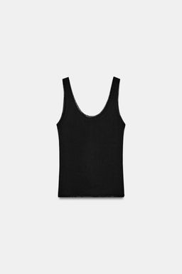 CAMISETA COMBINADA TIRANTES / Negro - Zara фото 5