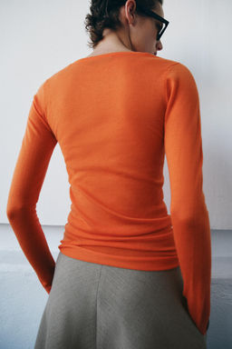 FINE KNIT WOOL BLEND JUMPER - Zara фото 4