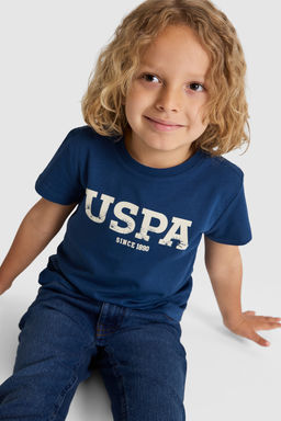 Erkek _ocuk A__k Lacivert Bisiklet Yaka Basic Ti__rt - U.s. polo assn фото 4