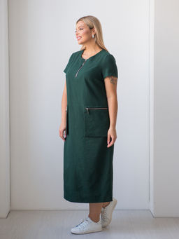 Платье 1396 темно-зеленый - Novita фото 7