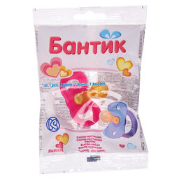 Соска - пустышка латексная классическая «Бантик», от 0 мес., МИКС