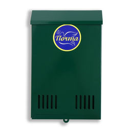 Ящик почтовый без замка (с петлёй), вертикальный, зелёный