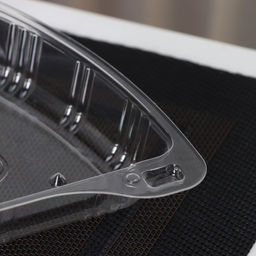 Цена за 200 шт. Контейнер для кусочка торта одноразовый, крышка, пластик, 8.5×11.5×6.5 см, прозрачный