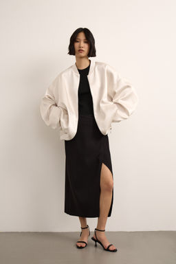 Бомбер из сатина - Mollis фото 3