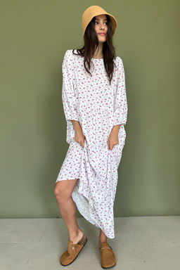 Платье женское MOON085/03/Белый, розовый - M&G all natural фото 10