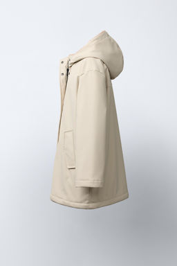 WATER-REPELLENT RUBBERISED FAUX FUR JACKET - Zara фото 3