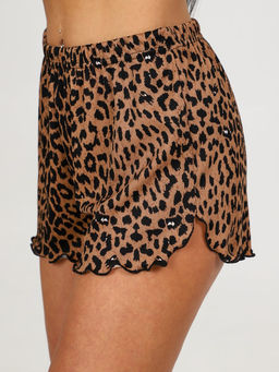 732 ПИЖАМА ЖЕНСКАЯ (топ) (Коричневый леопард) - А-дина фото 8