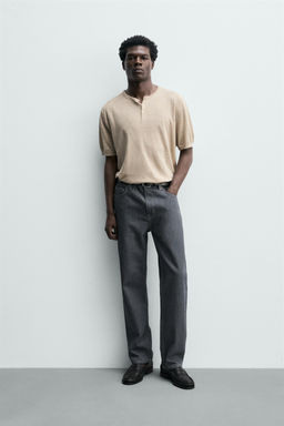 JEANS STRAIGHT FIT / Gris