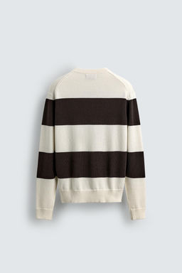 JERSEY JACQUARD RAYAS AARON LEVINE X ZARA / Marr?n / Crudo  фото 7