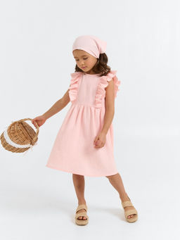 Косынка муслиновая Пудра - Bungly фото 5