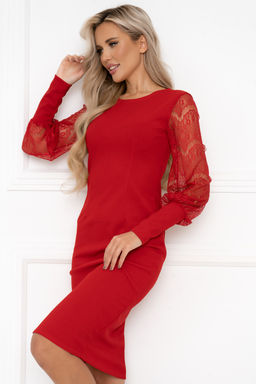 Платье Open Style 6396 алый