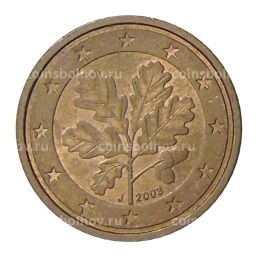 Монета 2 евроцента 2003 года J Германия