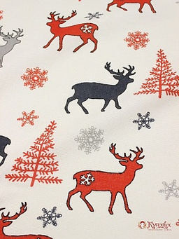 Рогожка Гренландия, цв.серый/красный, ВИД2, СОРТ2, ш.1.5м, хл-100%, 180гр/м.кв