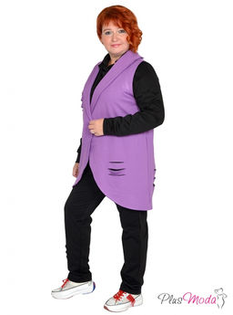 Жакет-дубленка Модель №1384 размеры 44-84 - Plusmoda фото 28