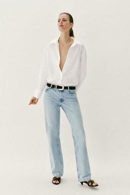 CAMISA B?SICA POPEL?N / Blanco