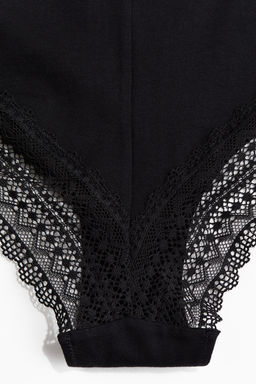 Pack de 3 bragas Hipster de encaje y algodon - H&m фото 6