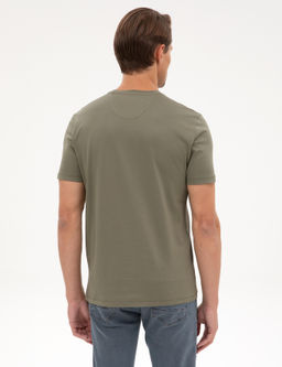 Haki Slim Fit Basic Ti__rt - Pierre cardin фото 12