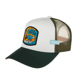 Бейсболка COASTAL арт. HFT Surf Ostrich (темно-зеленый / белый)