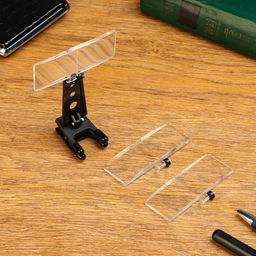 Лупа налобная с прищепкой на очки, 7.5×2.8 см, 3 линзы: 3.5х, 2.5х, 1.5х