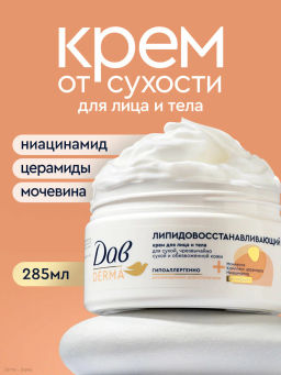 ДАВ д/лица и тела крем Липидный 285мл