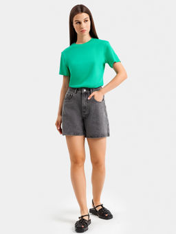 Футболка женская в зеленом оттенке тропическая зелень 302680 - Mark formelle фото 2