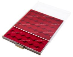 Кассета на 48 ячеек для хранения и презентации монет в капсулах диаметром до 21.5 мм MB LEUCHTTURM 319906