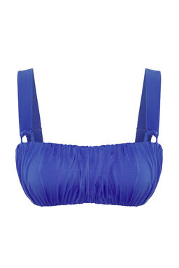 TRENDYOLMILLA Saks Bralette Drapeli Bikini Ustu TBESS25BU00045  фото 8