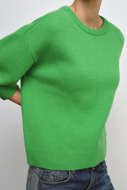 100% WOOL HAMMER SLEEVE JUMPER - Zara фото 2