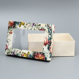 Цена за 2 шт. Коробка складная, крышка-дно, Самой прекрасной, 21?15?7 см с окном