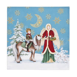 Набор новогодний Christmas time: скатерть 150×220 см +/-3 см с ГМВО, салфетка 40×40 см-12 шт., 100% хлопок