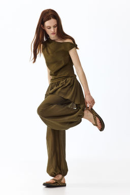 Top de un hombro con detalle anudado - H&m фото 4