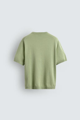 CAMISETA PUNTO LIGERO ALGOD?N / Musgo - Zara фото 8