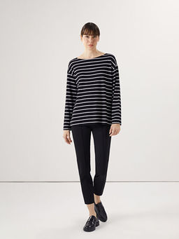 Beli Lastikli D?z Ponte Kad?n Pantolon